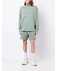 mintgrünes Langarmshirt von FEAR OF GOD ESSENTIALS