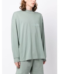 mintgrünes Langarmshirt von FEAR OF GOD ESSENTIALS