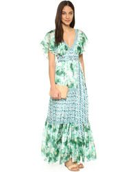 mintgrünes Maxikleid von Temperley London