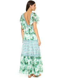 mintgrünes Maxikleid von Temperley London