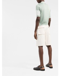 mintgrünes Polohemd von Thom Browne