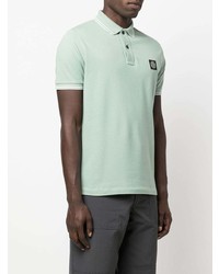 mintgrünes Polohemd von Stone Island