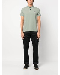 mintgrünes Polohemd von Stone Island