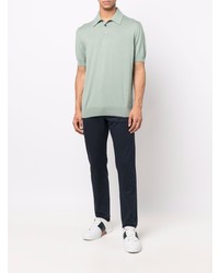 mintgrünes Polohemd von Ermenegildo Zegna