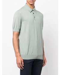 mintgrünes Polohemd von Ermenegildo Zegna