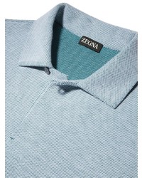 mintgrünes Polohemd von Zegna