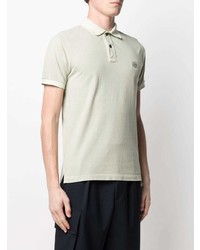 mintgrünes Polohemd von Stone Island