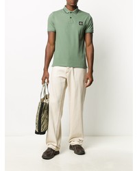 mintgrünes Polohemd von Stone Island