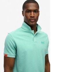 mintgrünes Polohemd von Superdry