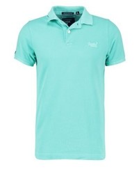 mintgrünes Polohemd von Superdry