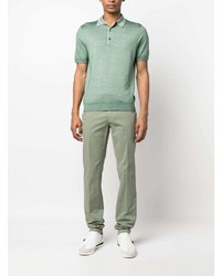 mintgrünes Polohemd von Canali