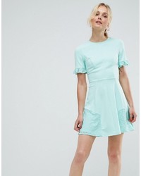 mintgrünes Spitzekleid von Asos