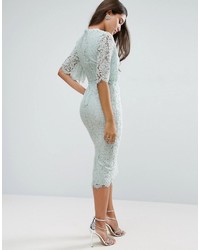 mintgrünes Spitzekleid von Asos