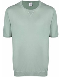 mintgrünes Strick T-Shirt mit einem Rundhalsausschnitt von Eleventy