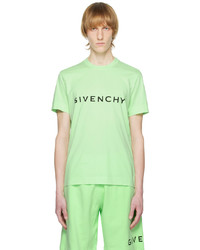 mintgrünes Strick T-Shirt mit einem Rundhalsausschnitt von Givenchy