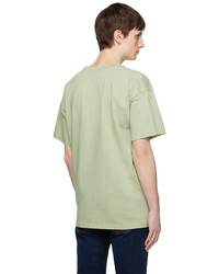 mintgrünes Strick T-Shirt mit einem Rundhalsausschnitt von John Elliott