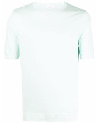 mintgrünes Strick T-Shirt mit einem Rundhalsausschnitt von Malo