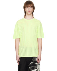 mintgrünes Strick T-Shirt mit einem Rundhalsausschnitt von Taakk
