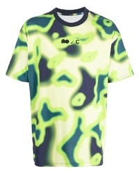 mintgrünes Mit Batikmuster T-Shirt mit einem Rundhalsausschnitt von Nike