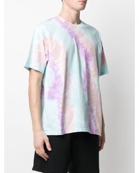 mintgrünes Mit Batikmuster T-Shirt mit einem Rundhalsausschnitt von Nike