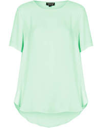 mintgrünes T-Shirt mit einem Rundhalsausschnitt