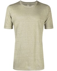 mintgrünes T-Shirt mit einem Rundhalsausschnitt von 120% Lino