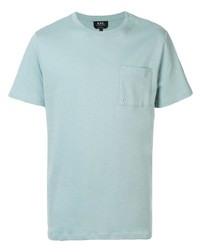 mintgrünes T-Shirt mit einem Rundhalsausschnitt von A.P.C.