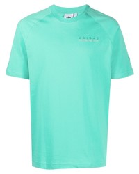 mintgrünes T-Shirt mit einem Rundhalsausschnitt von adidas