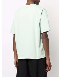 mintgrünes T-Shirt mit einem Rundhalsausschnitt von Ami Paris