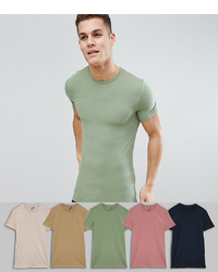 mintgrünes T-Shirt mit einem Rundhalsausschnitt von ASOS DESIGN