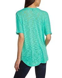 mintgrünes T-Shirt mit einem Rundhalsausschnitt von B.young