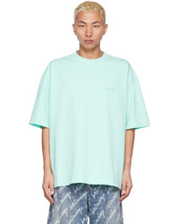 mintgrünes T-Shirt mit einem Rundhalsausschnitt von Balenciaga