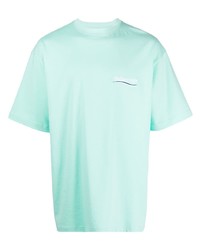 mintgrünes T-Shirt mit einem Rundhalsausschnitt von Balenciaga