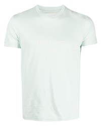 mintgrünes T-Shirt mit einem Rundhalsausschnitt von Bally