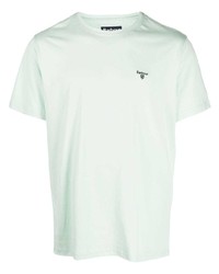 mintgrünes T-Shirt mit einem Rundhalsausschnitt von Barbour