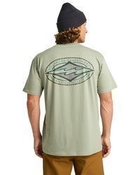 mintgrünes T-Shirt mit einem Rundhalsausschnitt von Billabong