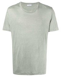 mintgrünes T-Shirt mit einem Rundhalsausschnitt von Boglioli