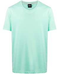 mintgrünes T-Shirt mit einem Rundhalsausschnitt von BOSS HUGO BOSS