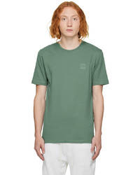 mintgrünes T-Shirt mit einem Rundhalsausschnitt von BOSS