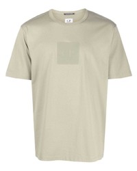 mintgrünes T-Shirt mit einem Rundhalsausschnitt von C.P. Company