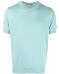 mintgrünes T-Shirt mit einem Rundhalsausschnitt von Canali