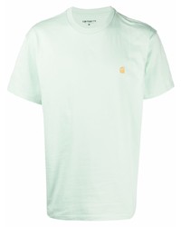 mintgrünes T-Shirt mit einem Rundhalsausschnitt von Carhartt WIP