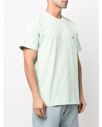 mintgrünes T-Shirt mit einem Rundhalsausschnitt von Carhartt WIP