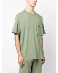 mintgrünes T-Shirt mit einem Rundhalsausschnitt von Stone Island