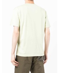 mintgrünes T-Shirt mit einem Rundhalsausschnitt von Stone Island