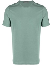 mintgrünes T-Shirt mit einem Rundhalsausschnitt von Corneliani
