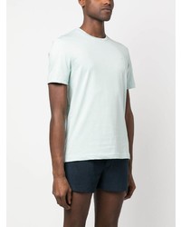 mintgrünes T-Shirt mit einem Rundhalsausschnitt von Calvin Klein