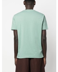 mintgrünes T-Shirt mit einem Rundhalsausschnitt von Boglioli