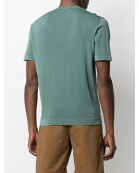 mintgrünes T-Shirt mit einem Rundhalsausschnitt von Drumohr
