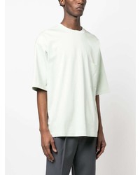 mintgrünes T-Shirt mit einem Rundhalsausschnitt von Lanvin